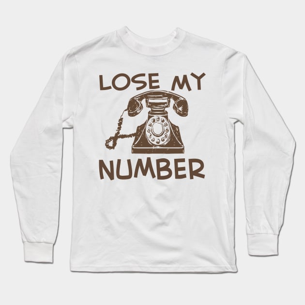 lose my number Long Sleeve T-Shirt by frickinferal